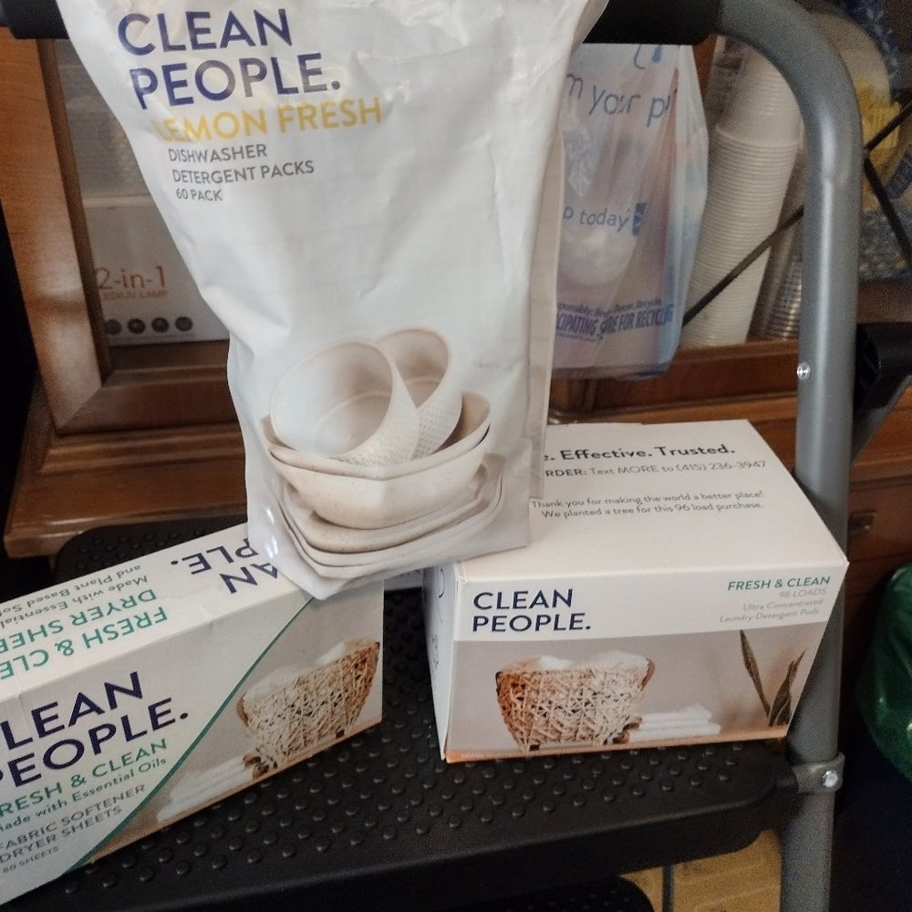 Clean People Laundry Pods, Dryer Sheets and Dishwasher Pods